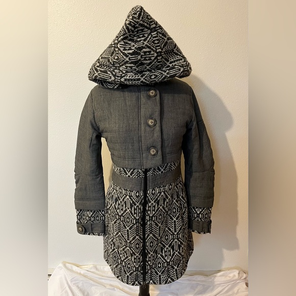 Prana women’s Gray Patterned Coat size M - Picture 1 of 3